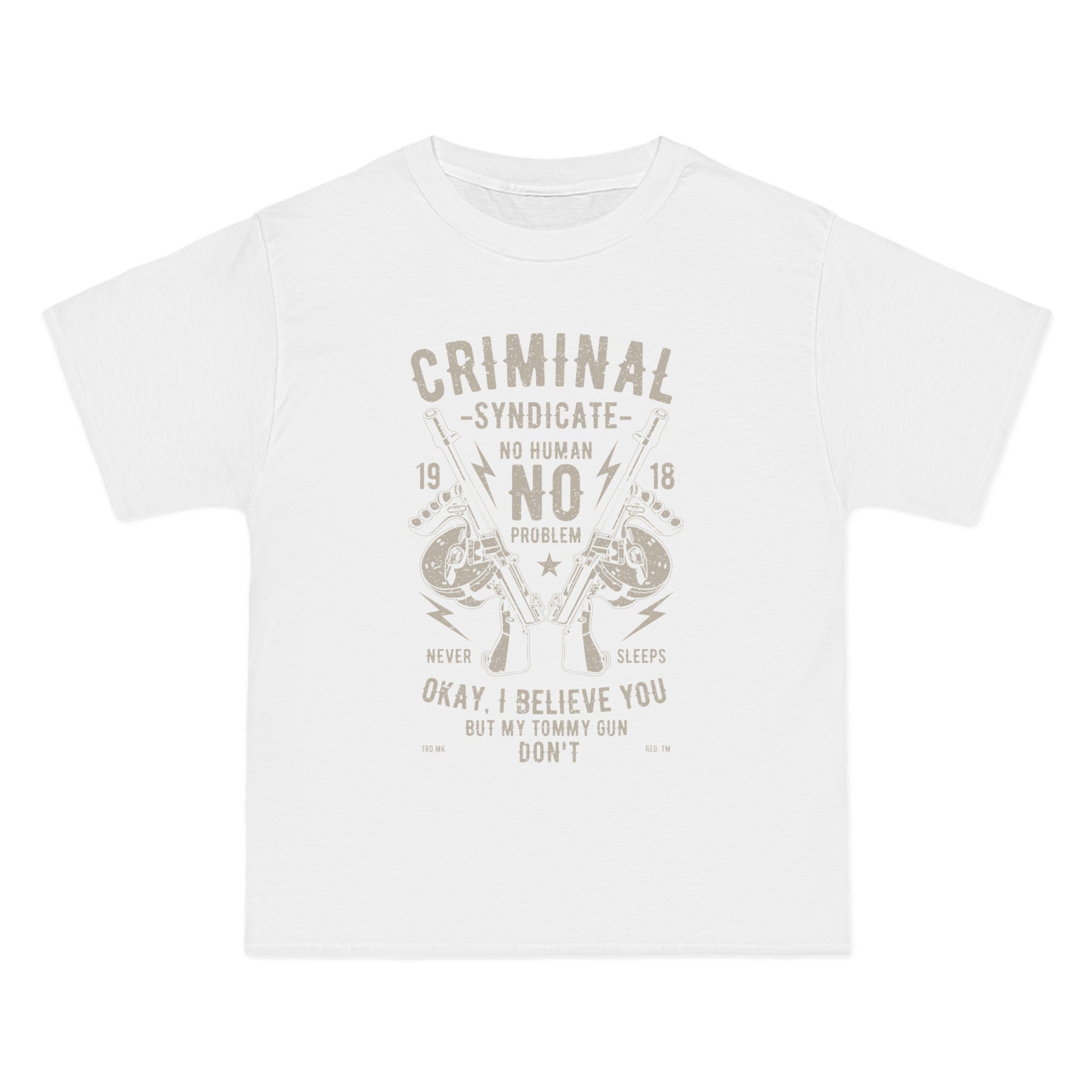 Criminal Syndicate Retro Graphic Tee-INNBLAC Fashion Apparel