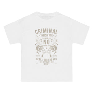 Criminal Syndicate Retro Graphic Tee-INNBLAC Fashion Apparel