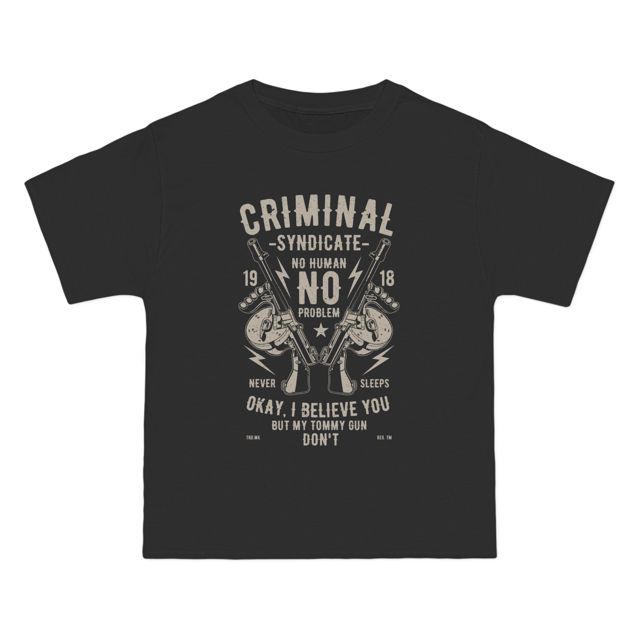 Criminal Syndicate Retro Graphic Tee-INNBLAC Fashion Apparel