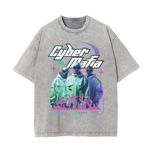 Cyber Mafia Y2K Graphic Tee-INNBLAC Fashion Apparel