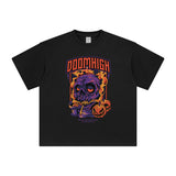 DOOM HIGH Halloween Graphic Tee-INNBLAC Fashion Apparel