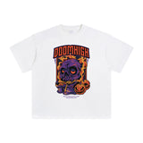 DOOM HIGH Halloween Graphic Tee-INNBLAC Fashion Apparel