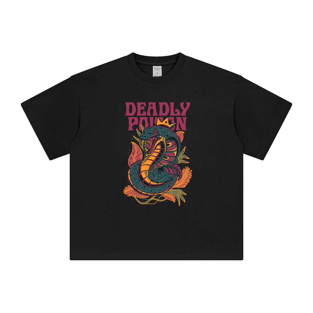 Deadly Poison Snake Graphic Tee-INNBLAC Fashion Apparel