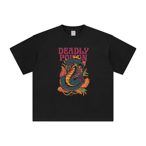 Deadly Poison Snake Graphic Tee-INNBLAC Fashion Apparel