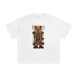 Dog Master Cartoon Graphic Tee-INNBLAC Fashion Apparel