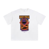 Double Mask Halloween Graphic Tee-INNBLAC Fashion Apparel