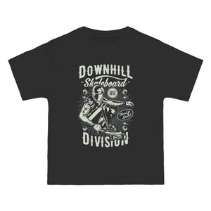 Downhill Skateboard Division Graphic Tee-INNBLAC Fashion Apparel