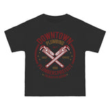 Downtown Plumbing Retro Graphic Tee-INNBLAC Fashion Apparel