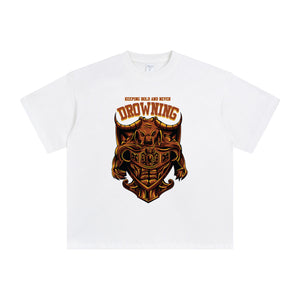 Drowning Bull Graphic T Shirt-INNBLAC Fashion Apparel