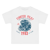 Fighter Pilot Retro Graphic Tee-INNBLAC Fashion Apparel