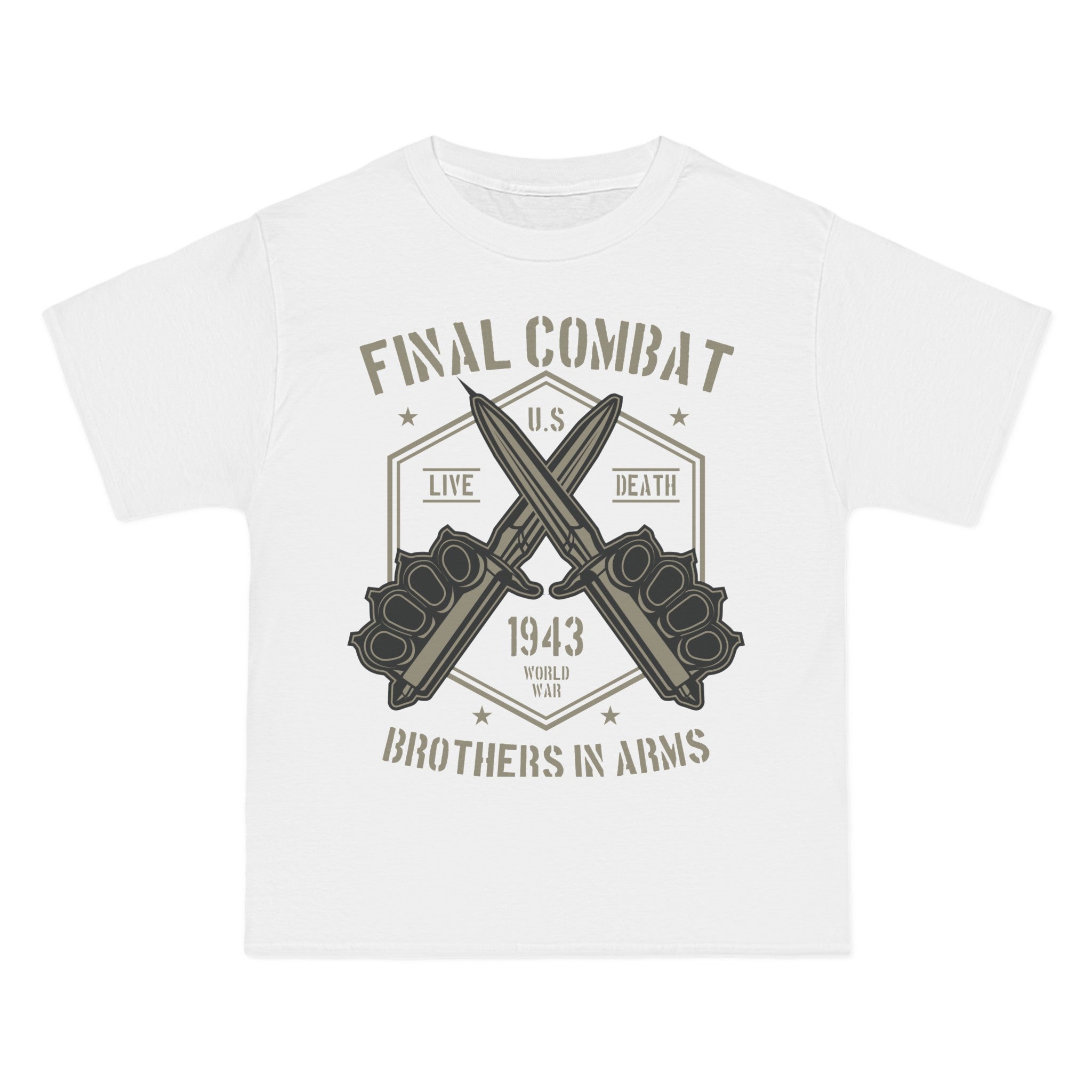 Final Combat Retro Graphic Tee-INNBLAC Fashion Apparel