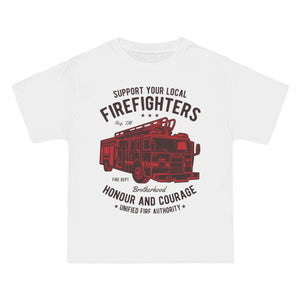 Fire Fighters Truck Graphic Tee-INNBLAC Fashion Apparel