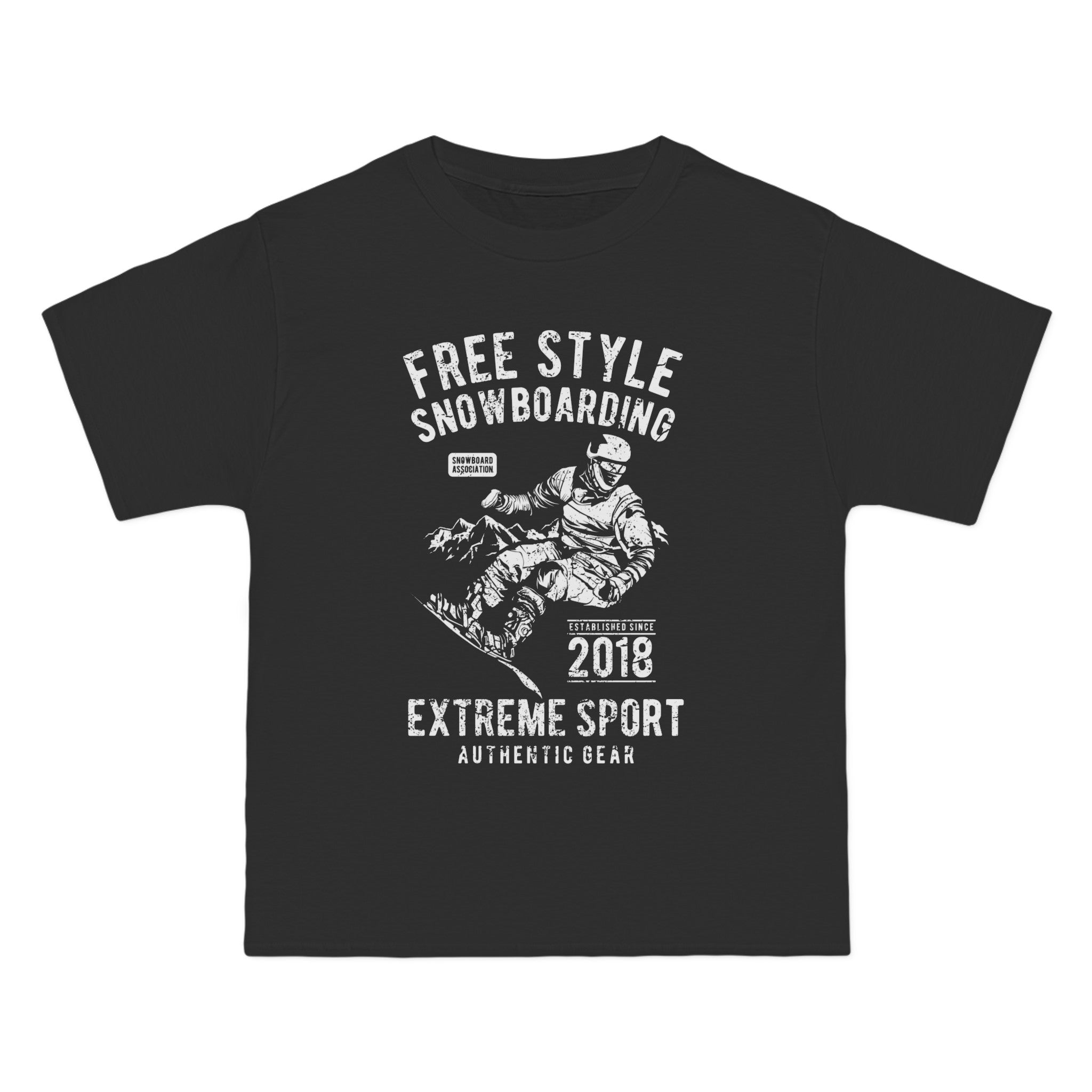 Free Style Snowboarding Graphic Tee-INNBLAC Fashion Apparel