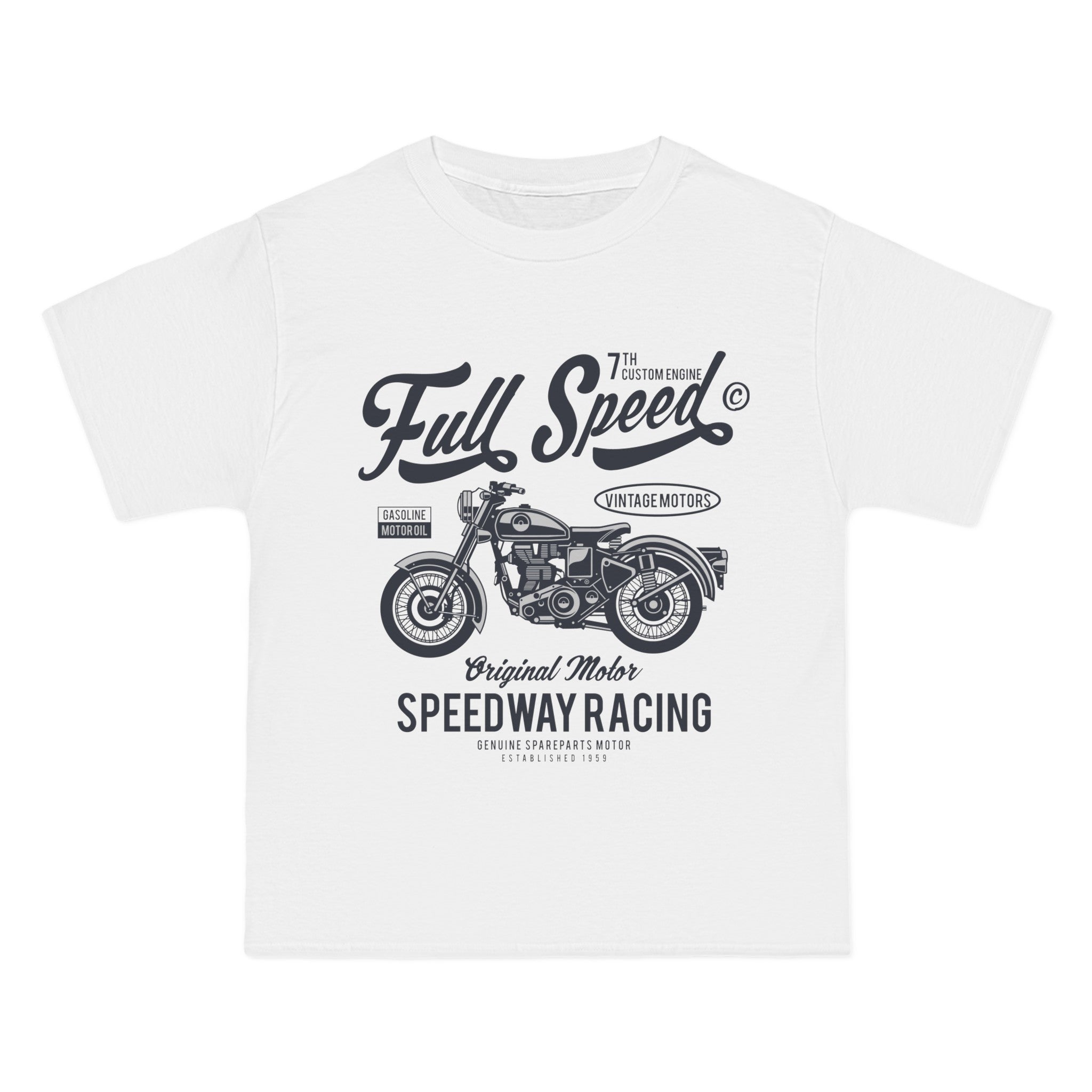 Full Speed Motorcycle Graphic Tee-INNBLAC Fashion Apparel