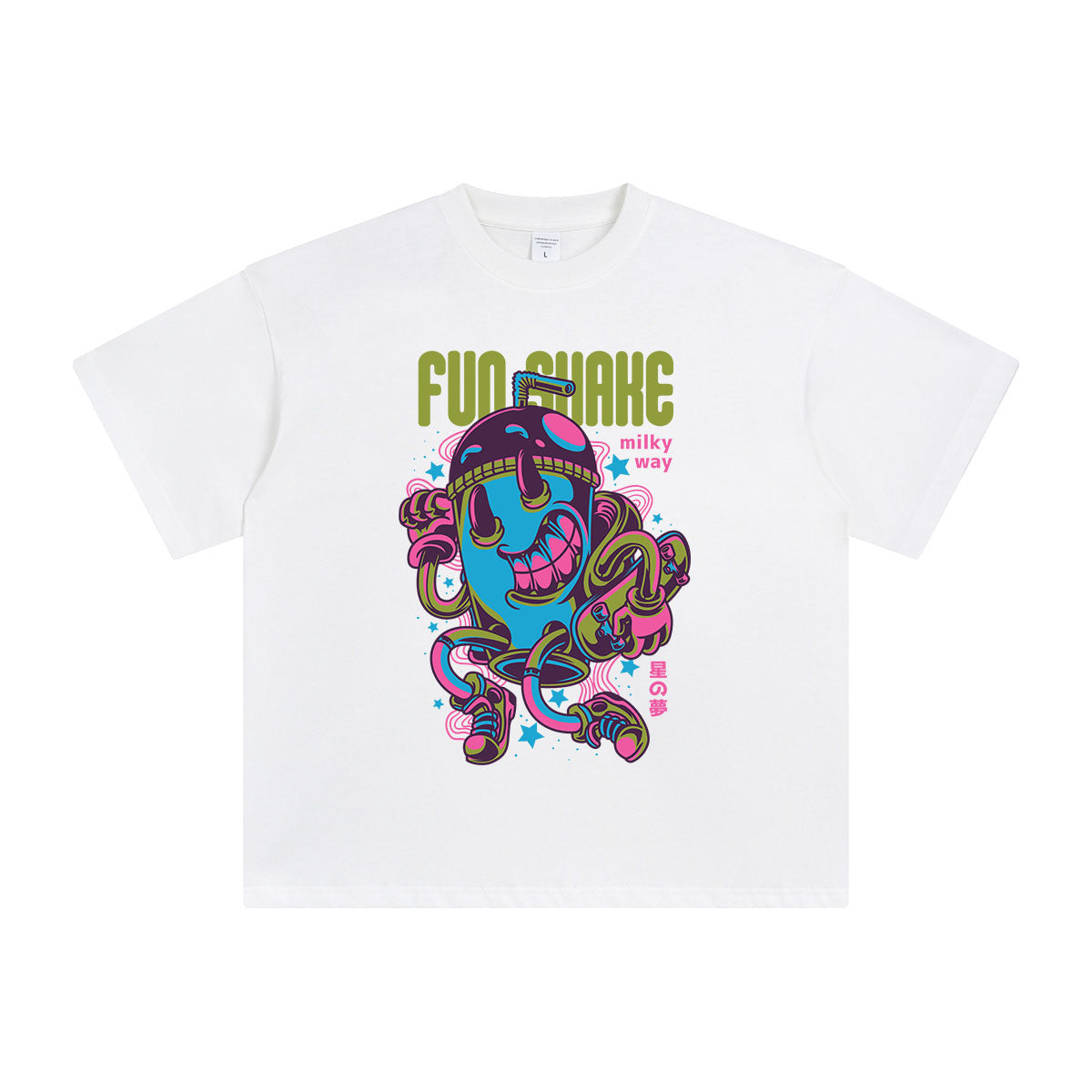 Fun Shake Punk Graphic Tee-INNBLAC Fashion Apparel