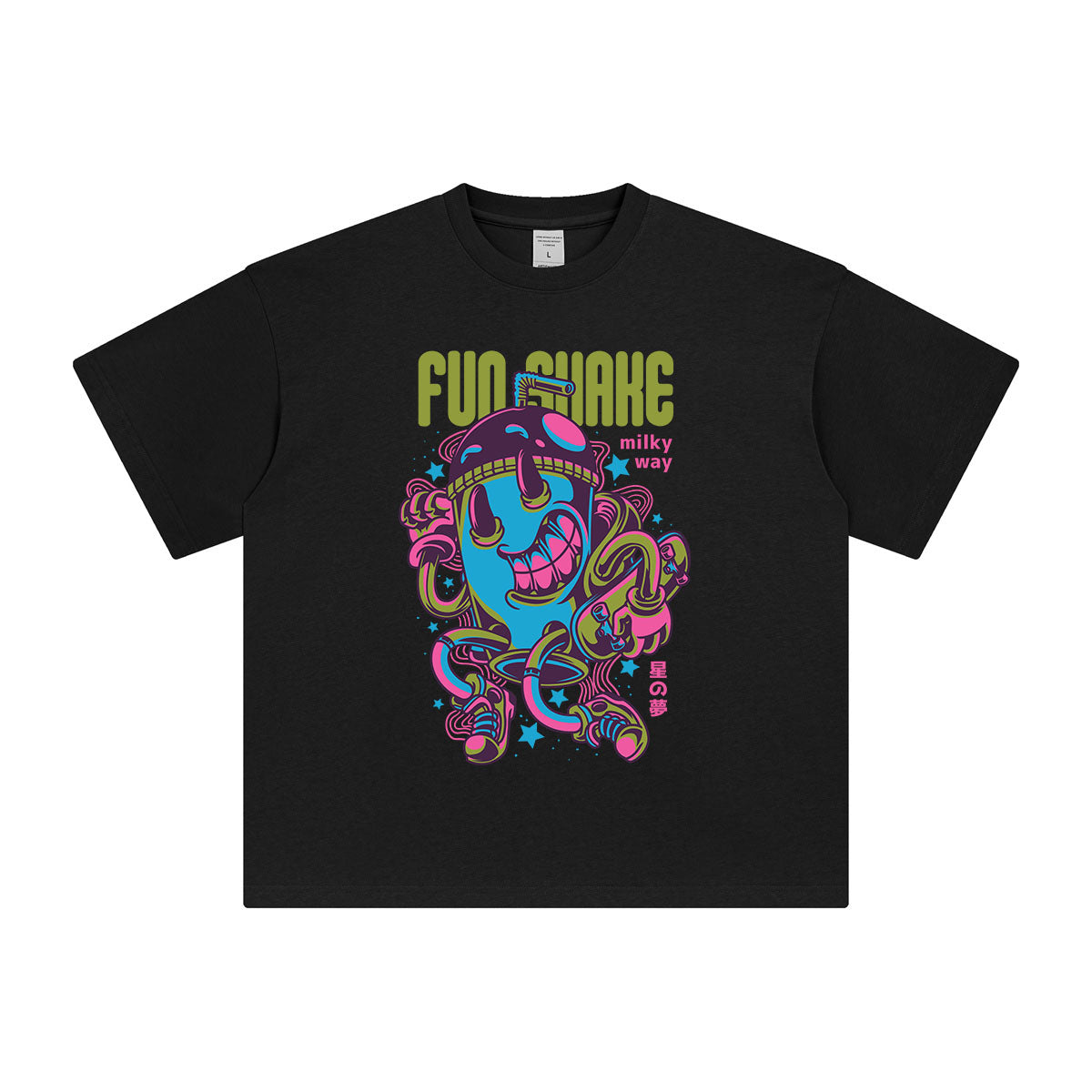 Fun Shake Punk Graphic Tee-INNBLAC Fashion Apparel