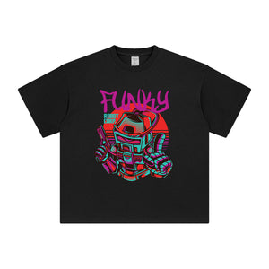 Funky Robot Aesthetic Graphic Tee-INNBLAC Fashion Apparel