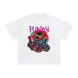 Funky Robot Aesthetic Graphic Tee-INNBLAC Fashion Apparel