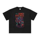 Gamer Soulmate Aesthetic Graphic Tee-INNBLAC Fashion Apparel