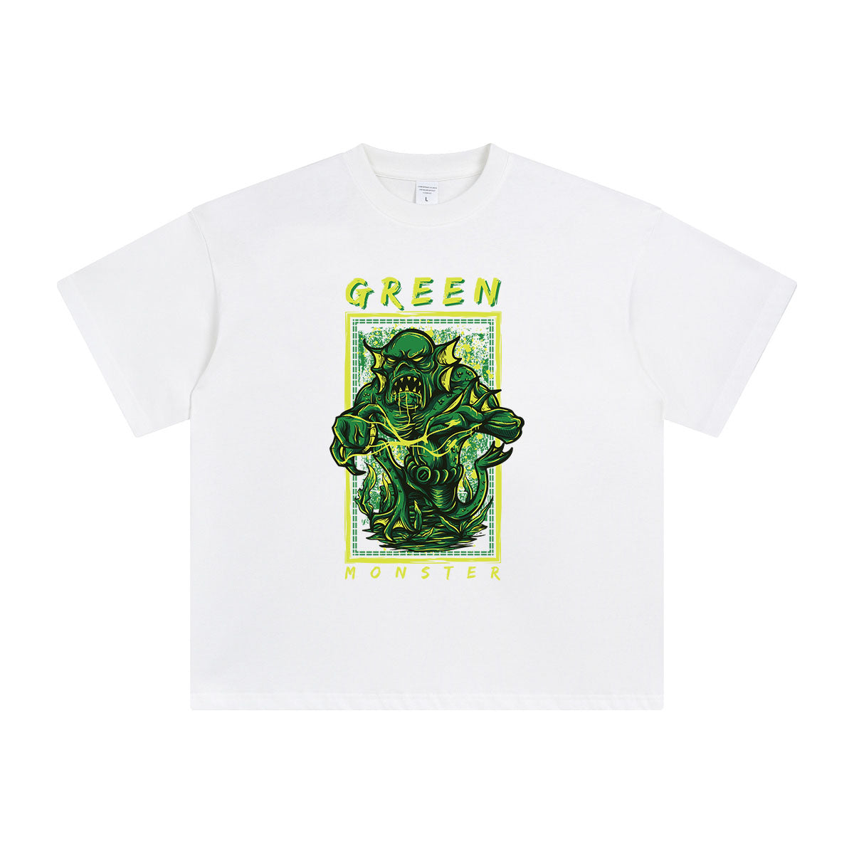 Green Monster Graphic T Shirt-INNBLAC Fashion Apparel