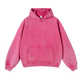 Women's Heavyweight Washed Kangaroo Pocket Hoodie-INNBLAC Fashion Apparel