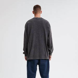 Stone Wash Loose Fit Sweatshirt-INNBLAC Fashion Apparel