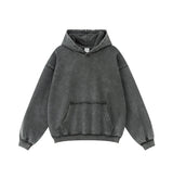 Heavyweight Washed Rough Edge Hoodie-INNBLAC Fashion Apparel