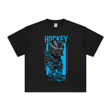 Hockey Monster Graphic T Shirt-INNBLAC Fashion Apparel