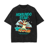 Hokkaido Star Cartoon Graphic Tee-INNBLAC Fashion Apparel