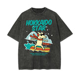 Hokkaido Star Cartoon Graphic Tee-INNBLAC Fashion Apparel