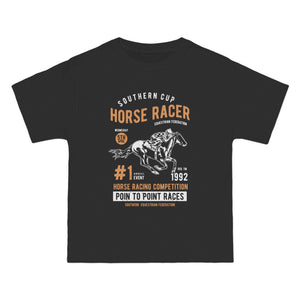 Horse Racer Graphic Tee-INNBLAC Fashion Apparel