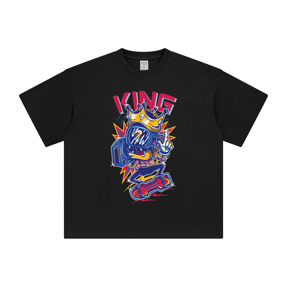 King Aesthetic Graphic T Shirt-INNBLAC Fashion Apparel