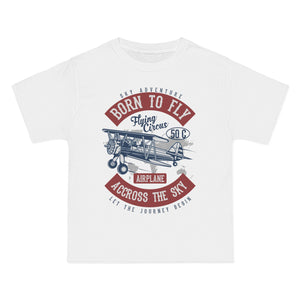 Letters & Airplane Graphic T Shirt-INNBLAC Fashion Apparel