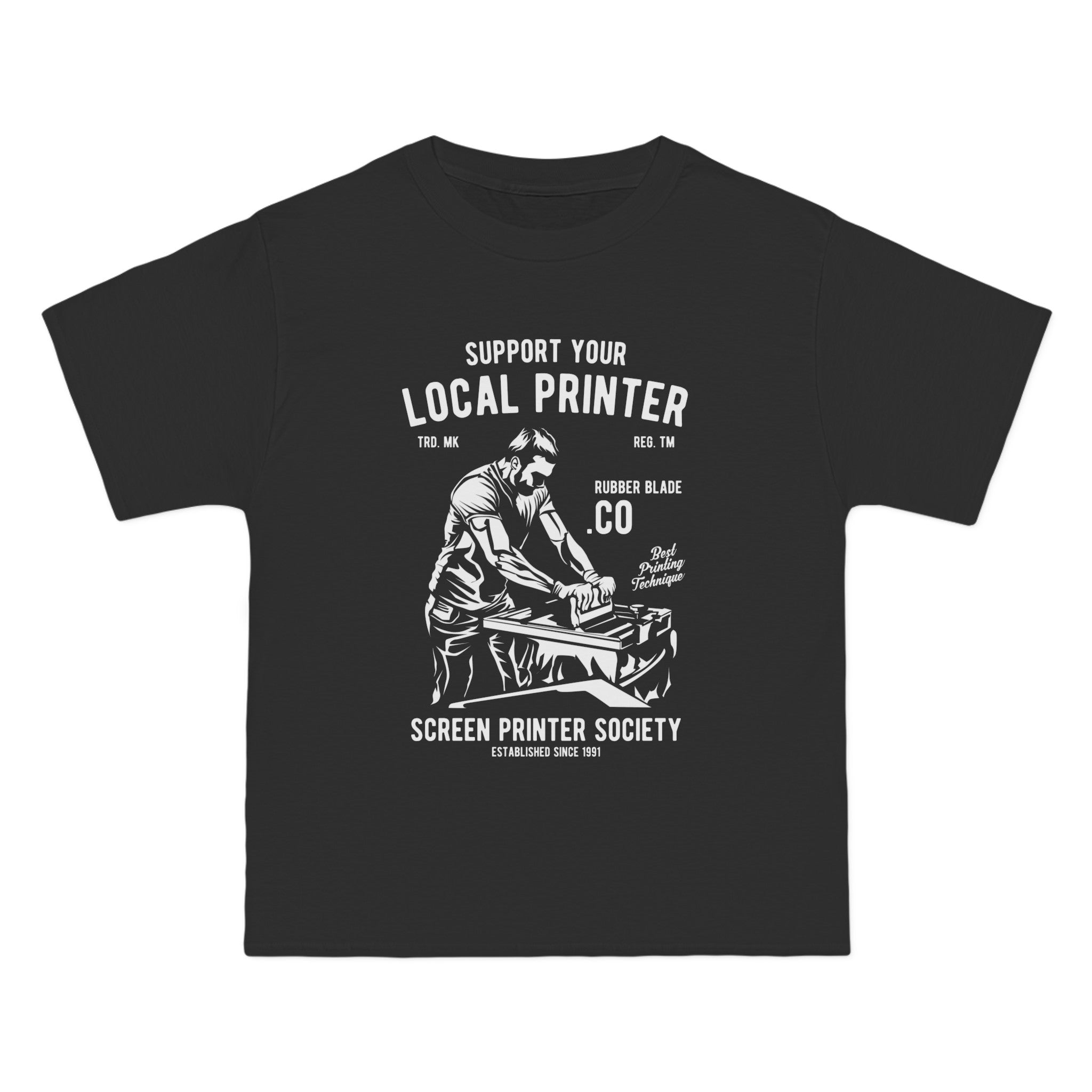 Local Printer Retro Graphic Tee-INNBLAC Fashion Apparel