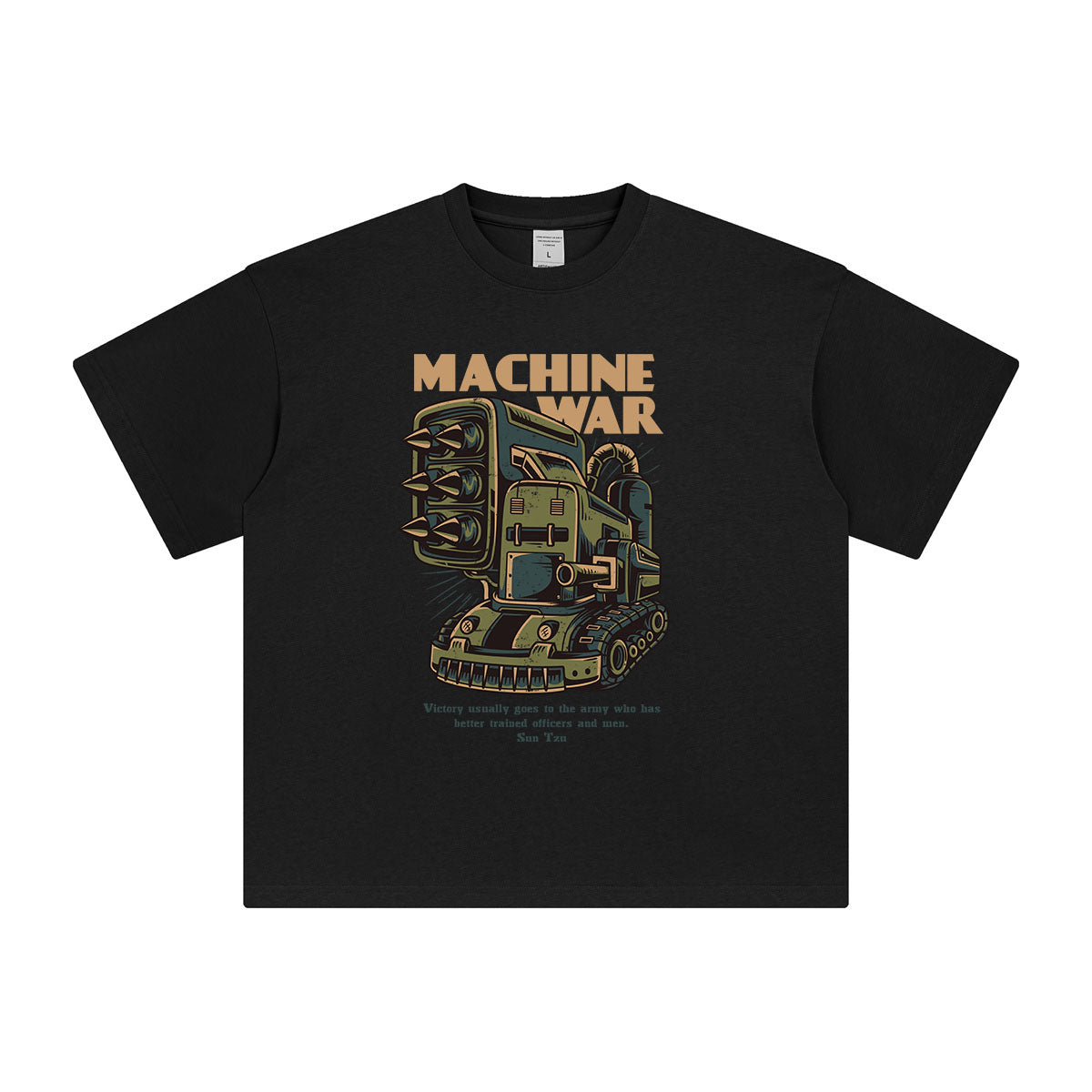 Machine War Graphic T Shirt-INNBLAC Fashion Apparel