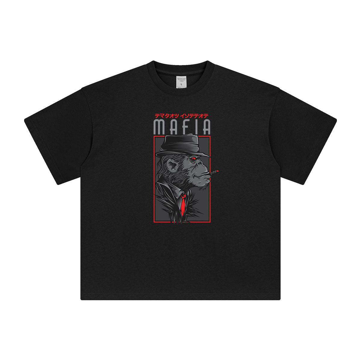 Mafia Monkey Graphic T Shirt-INNBLAC Fashion Apparel