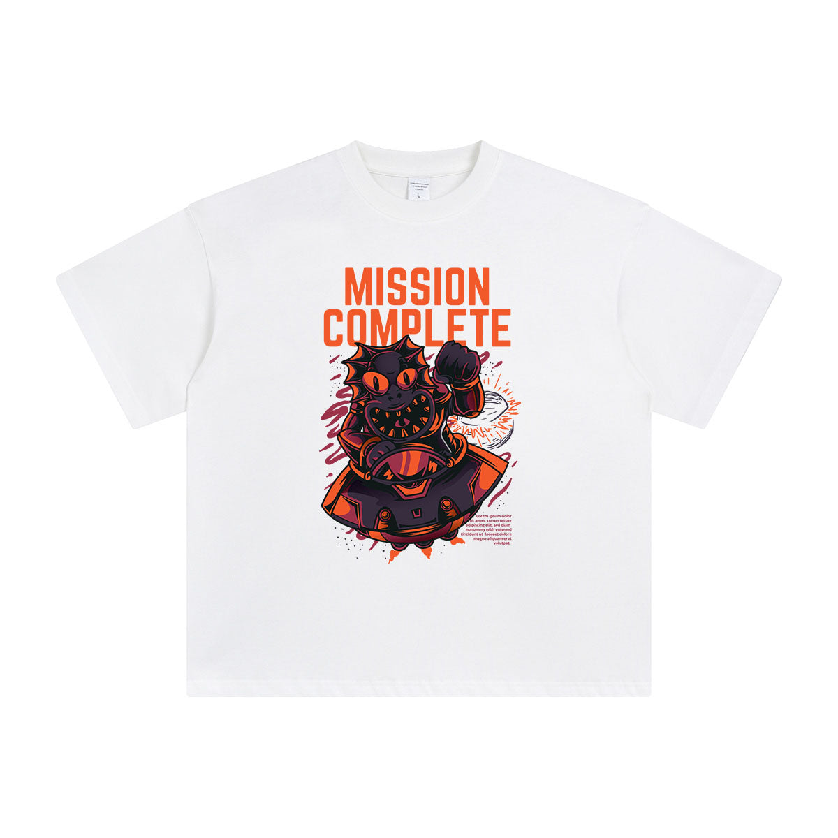 Mission Complete Alien Graphic Tee-INNBLAC Fashion Apparel