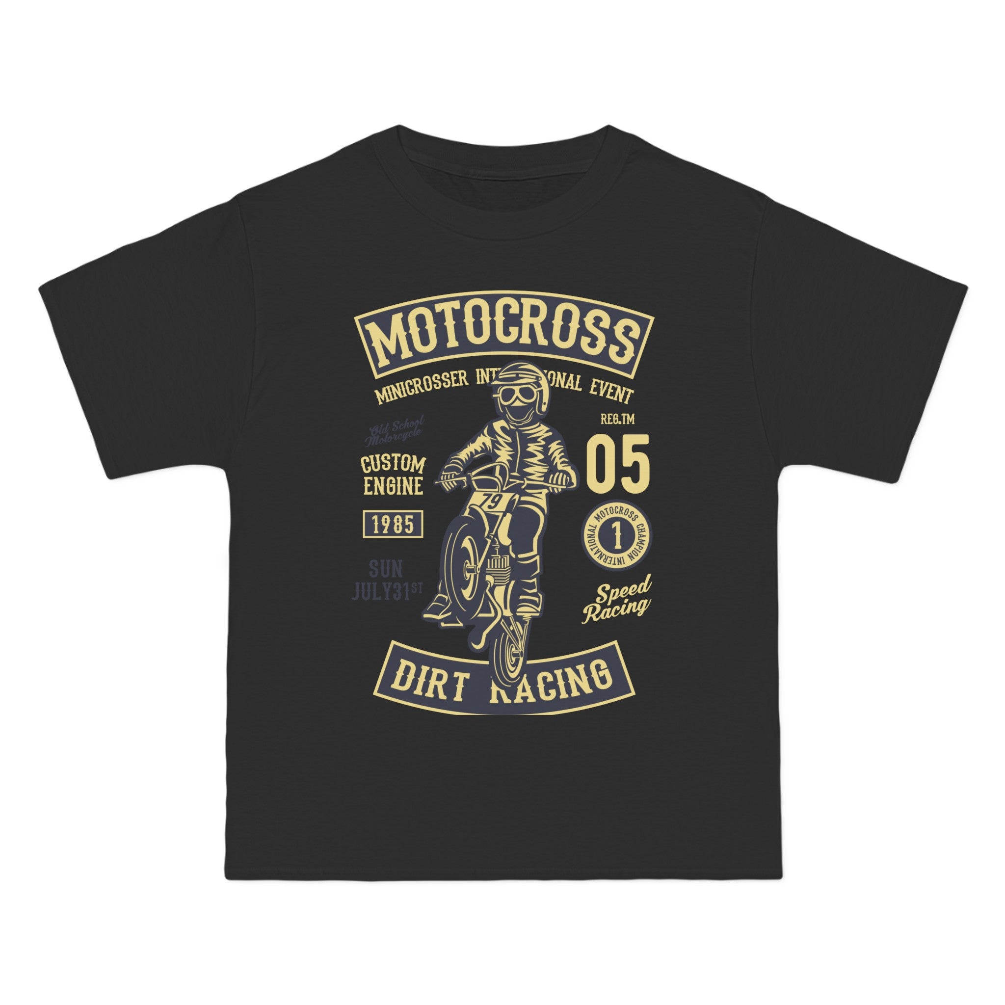 Moto Cross Retro Graphic Tee-INNBLAC Fashion Apparel