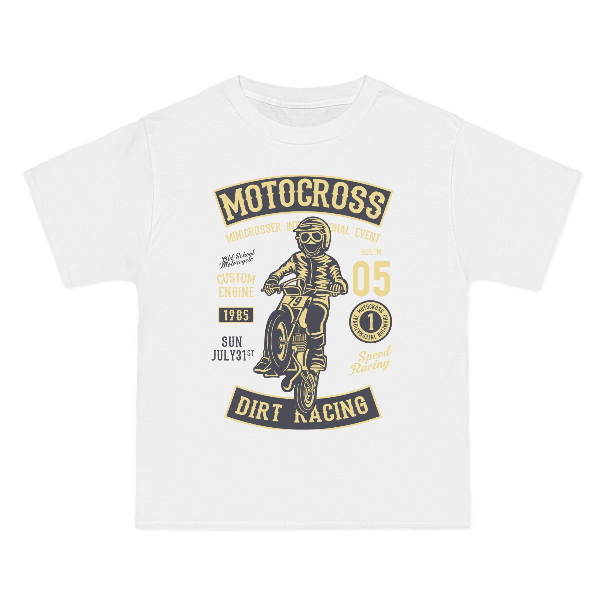 Moto Cross Retro Graphic Tee-INNBLAC Fashion Apparel