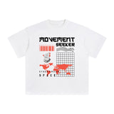 Movement Seeker Abstract Graphic Tee-INNBLAC Fashion Apparel