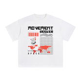 Movement Seeker Abstract Graphic Tee-INNBLAC Fashion Apparel