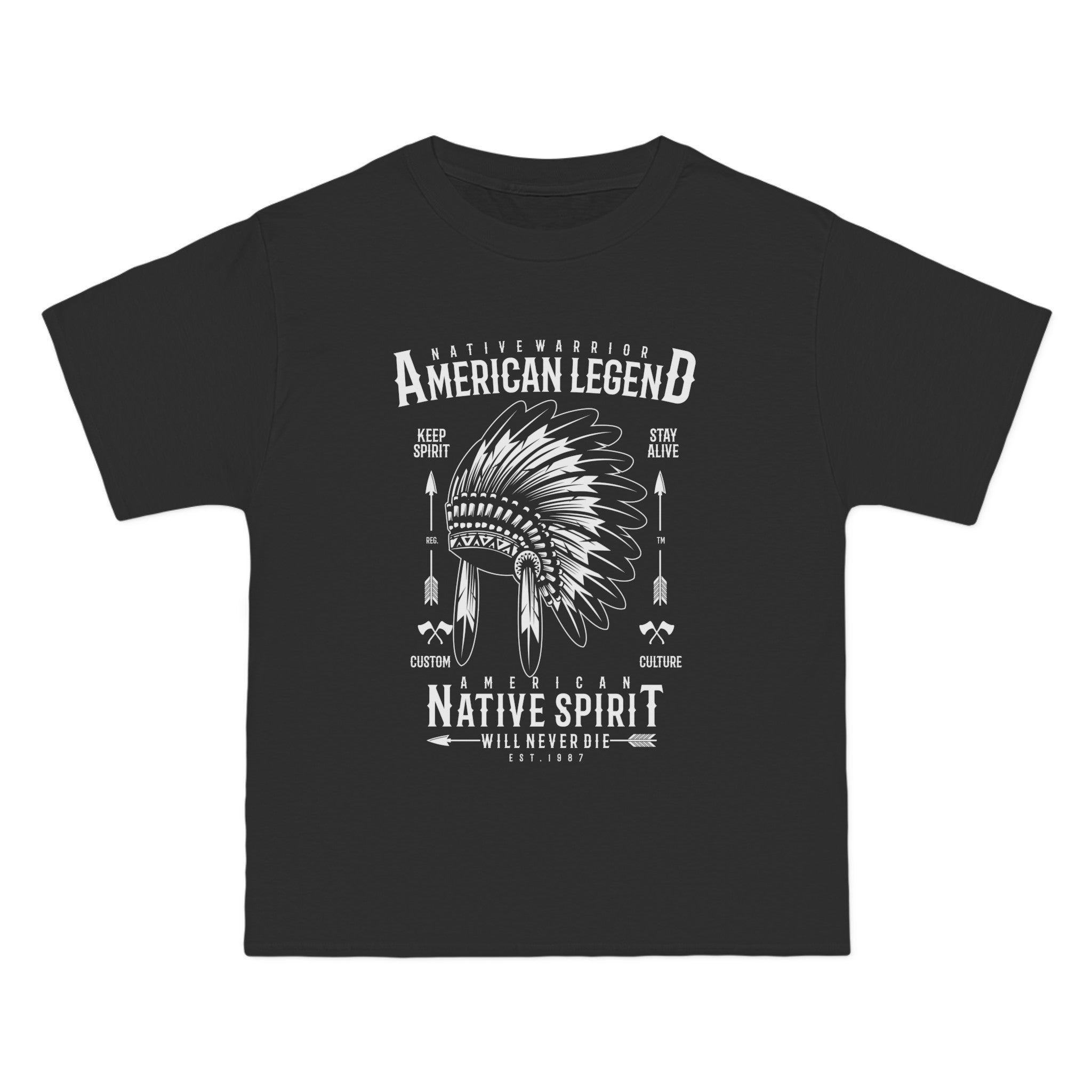 Native Warrior Graphic T Shirt-INNBLAC Fashion Apparel