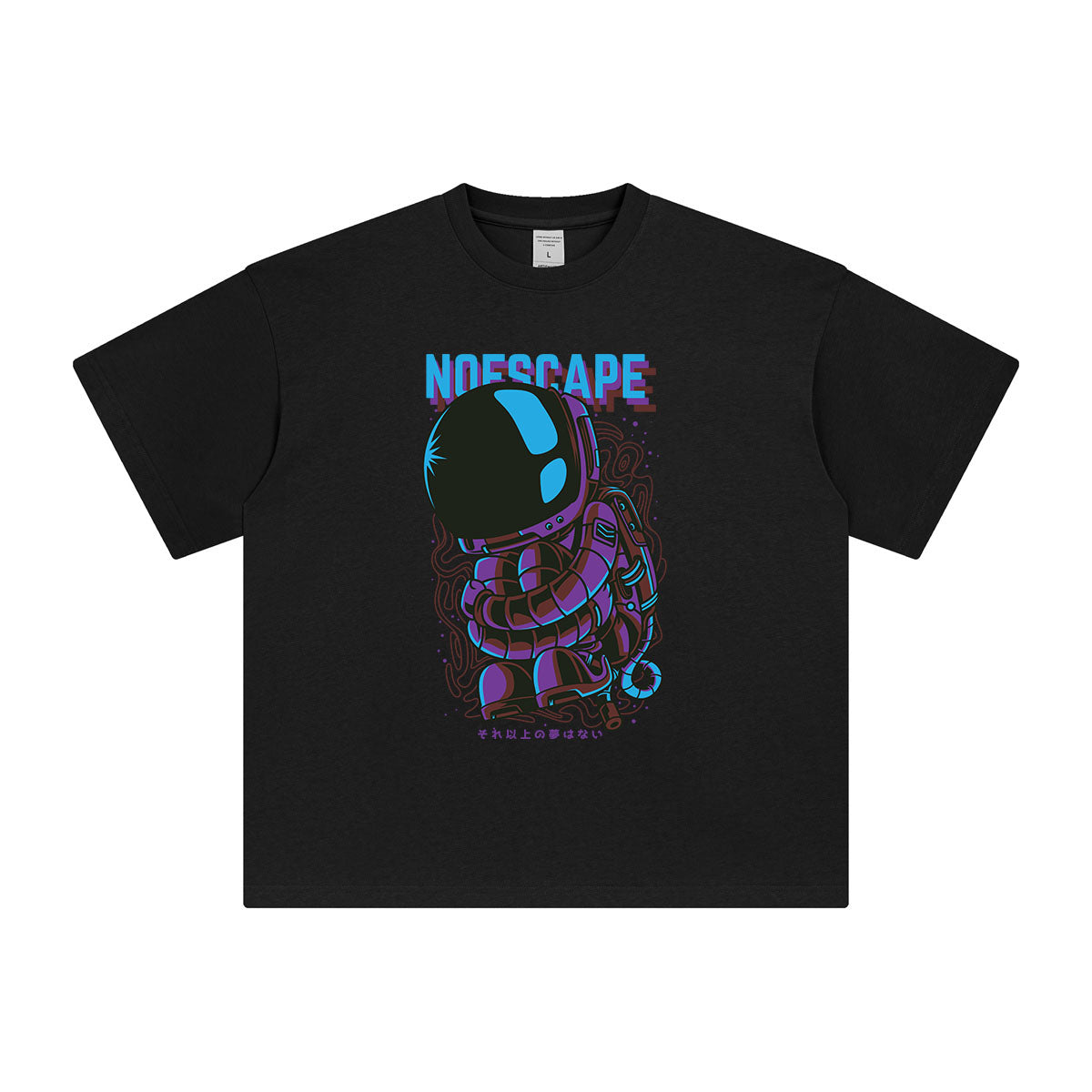 No Escape Astronaut Graphic Tee-INNBLAC Fashion Apparel