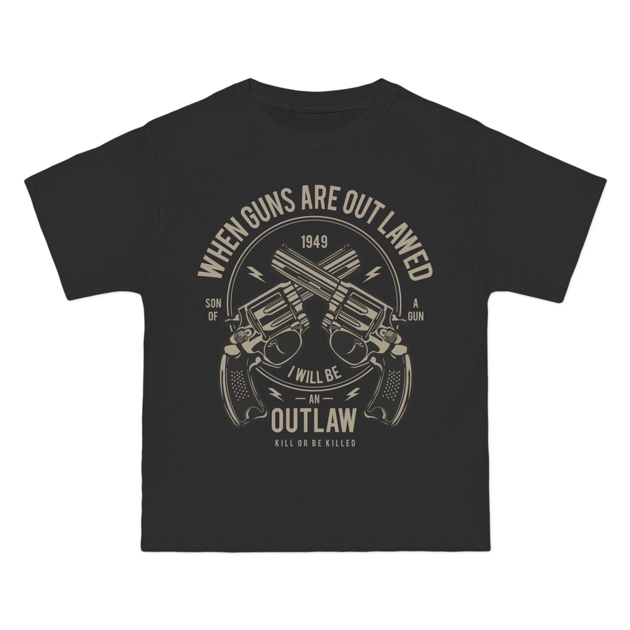 Outlaw Retro Graphic T Shirt-INNBLAC Fashion Apparel