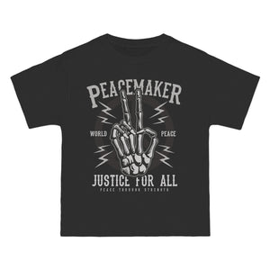 Peace Maker Graphic T Shirt-INNBLAC Fashion Apparel