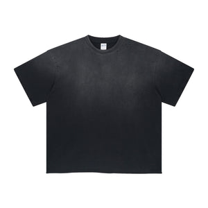 Raw Edge Hem Distressed Tee 7.5oz-INNBLAC Fashion Apparel