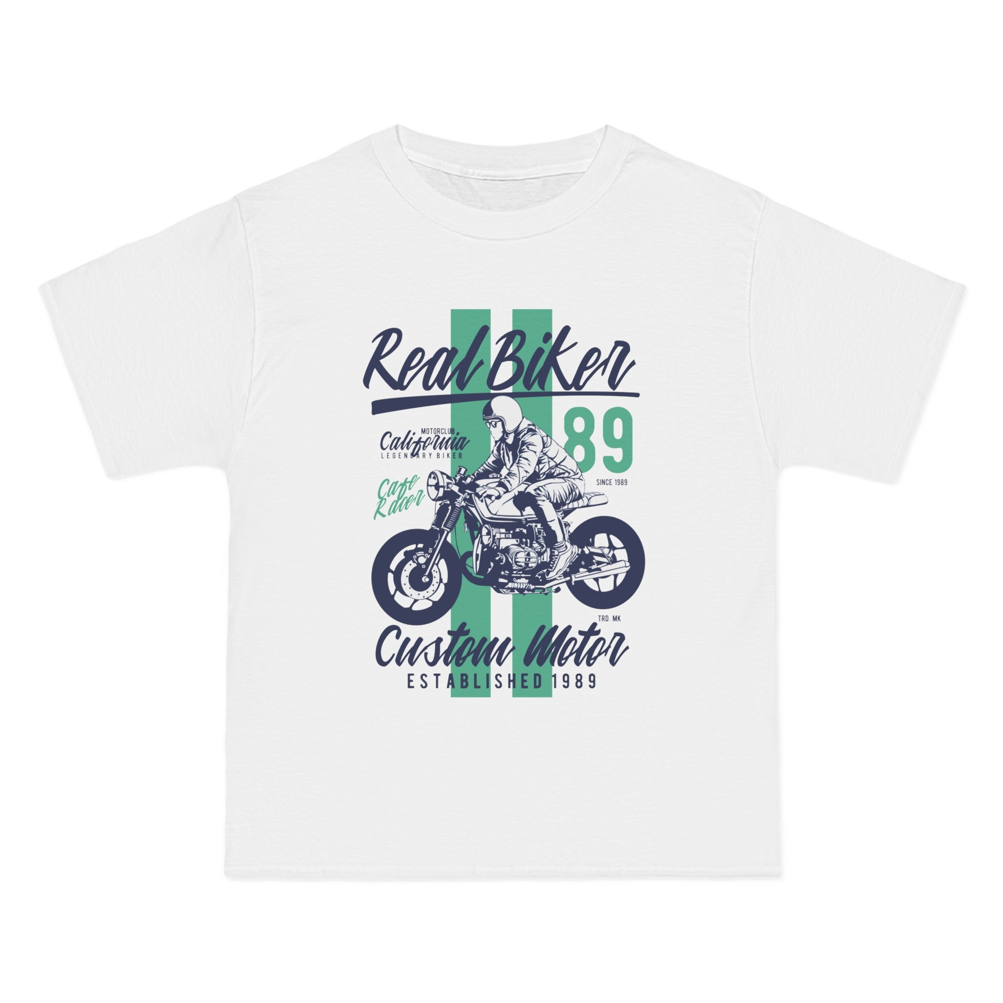 Real Biker Retro Graphic Tee-INNBLAC Fashion Apparel