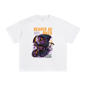 Reaper as Biker Graphic Tee-INNBLAC Fashion Apparel