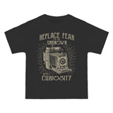 Replace Fear Retro Graphic Tee-INNBLAC Fashion Apparel