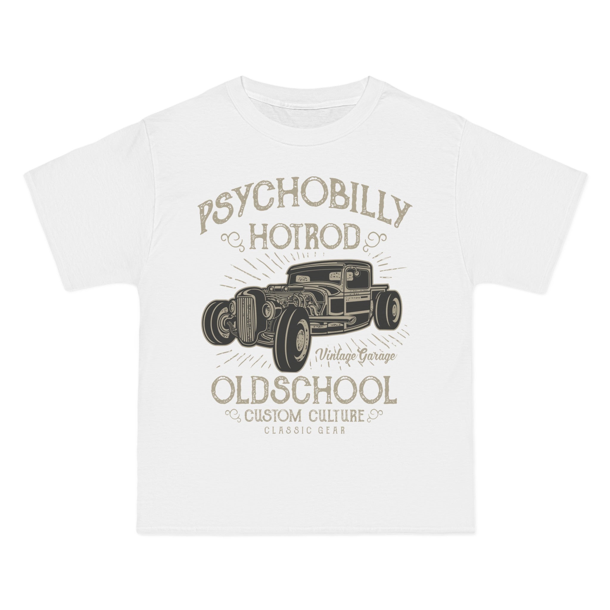 Retro Psychobilly Hotrod Graphic Tee-INNBLAC Fashion Apparel